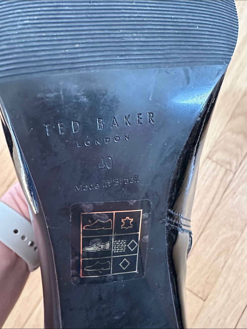 Ted Baker patent leather booties size 40 / 9 - Picture 6 of 13